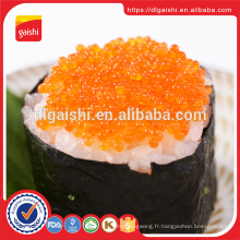 Fournisseur d&#39;or Japon vert sushi séché poisson tobiko congelé